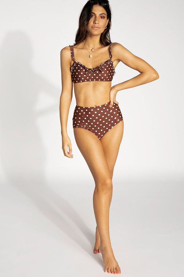 SUMMER BREEZE BIKINI BOTTOM Clothing DISSH Boutiques BROWN 6 